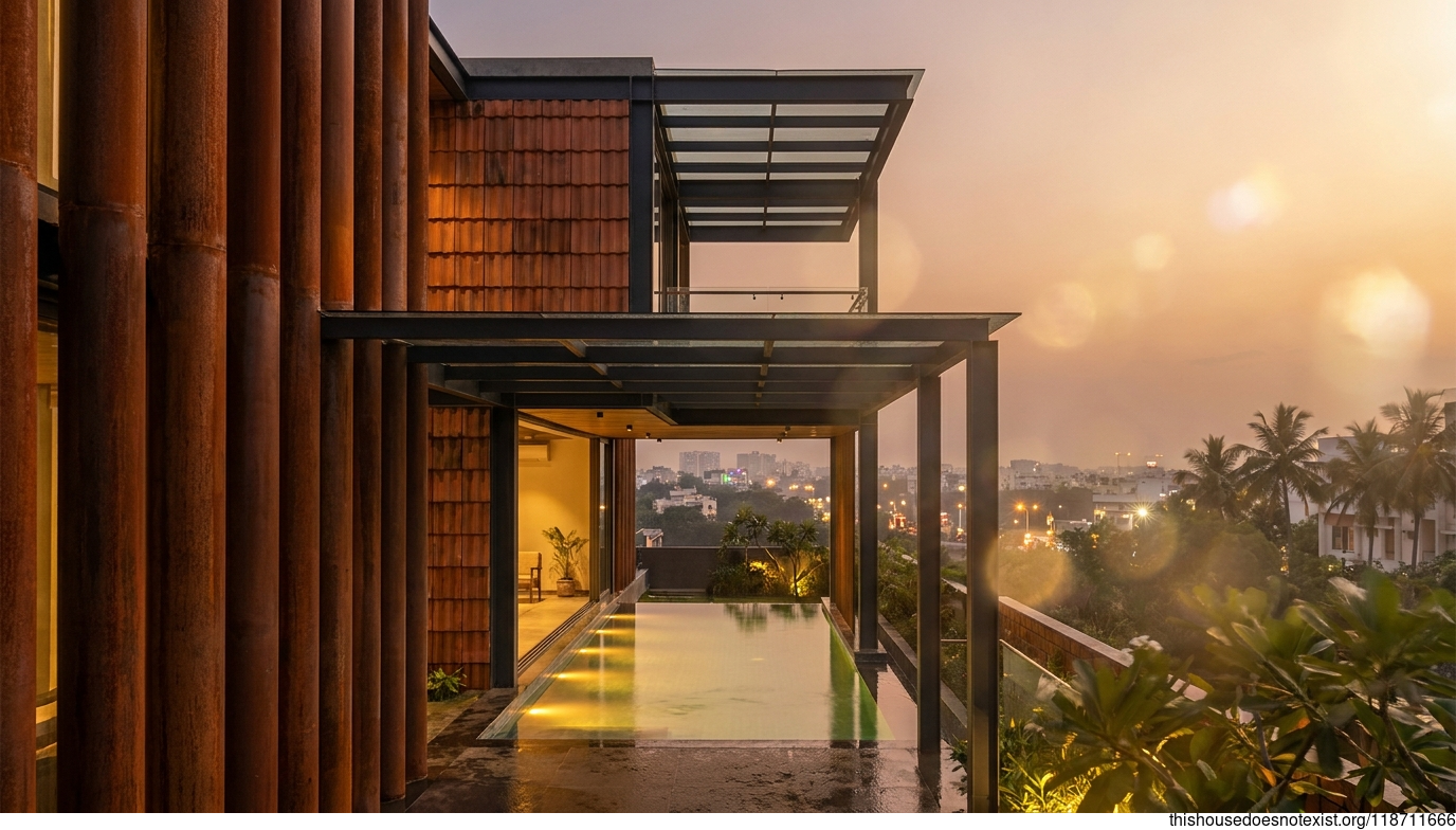 Corten Terracotta Sunset Villa