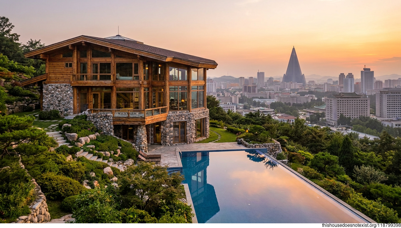 Pyongyang Stonewood Sunset Pool Exterior
