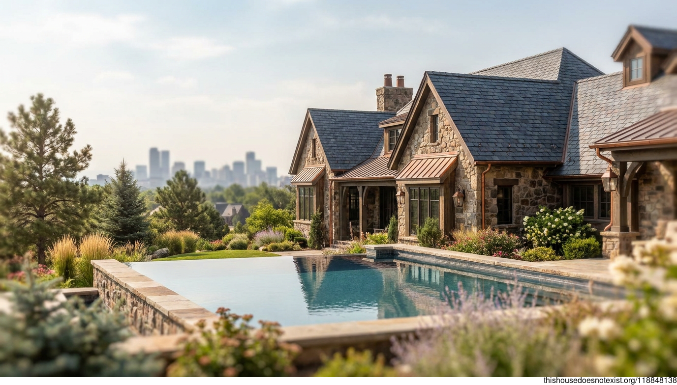 Polished Denver Slate Stone Maximalist Retreat