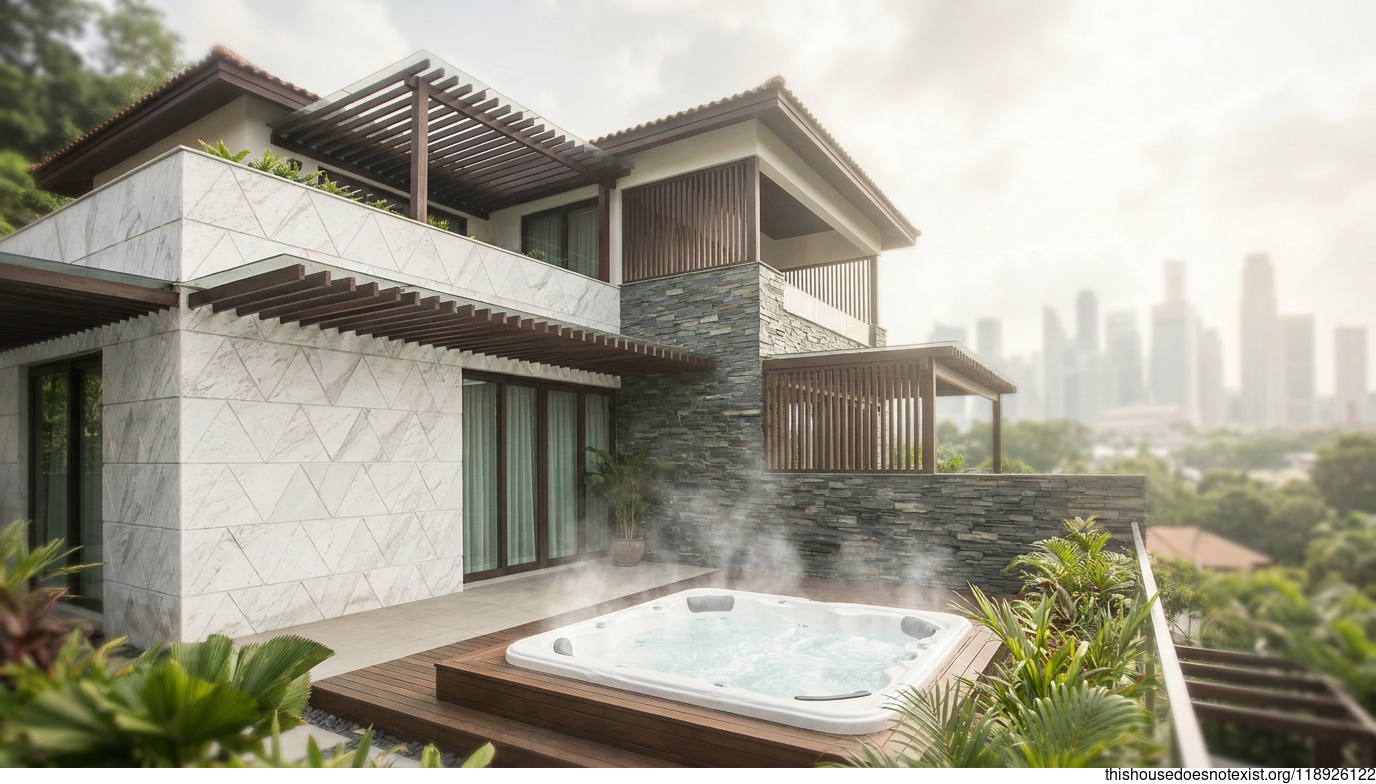 Mediterranean Marble in Singapore’s Noon Light