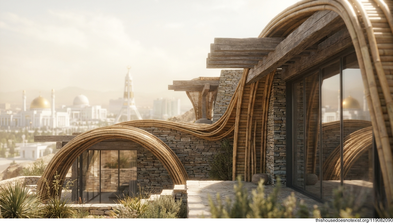 Modern Ashgabat Curve House