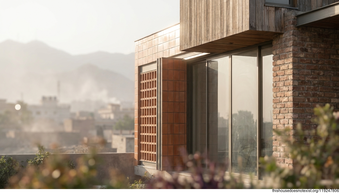 Modern Terracotta Minimalist House Peshawar