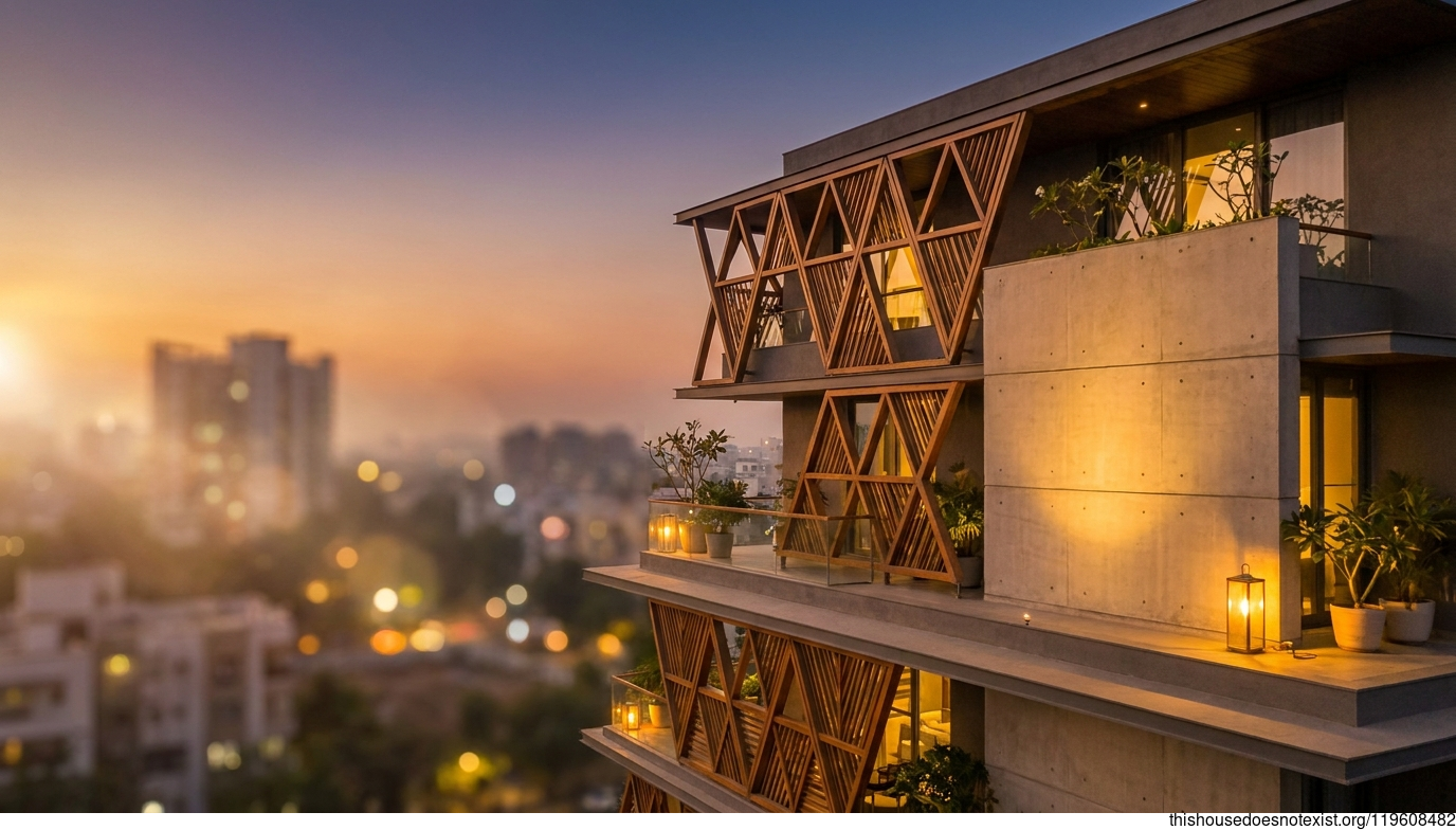 Triangular Timber Modern