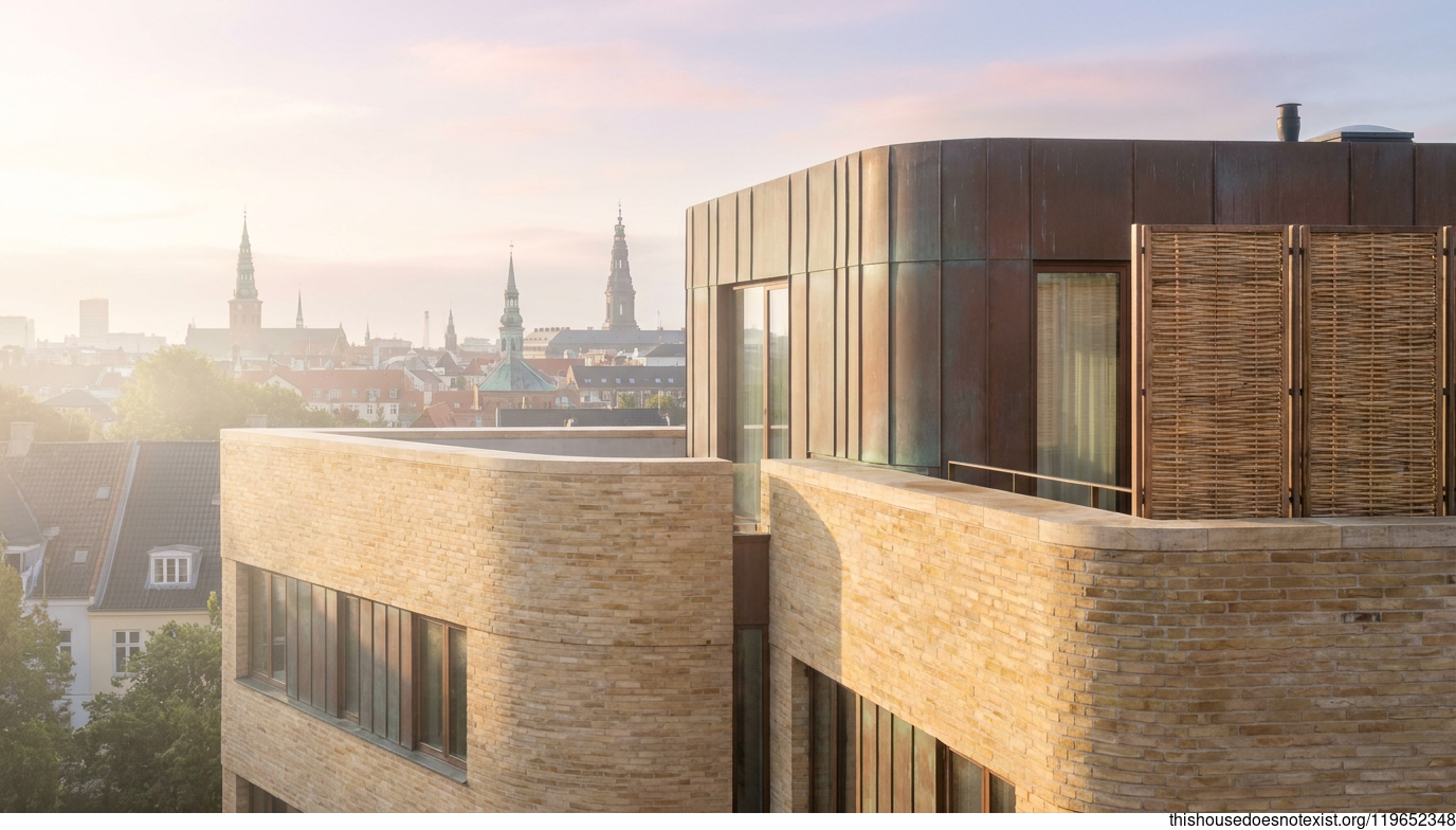 Curved Sandstone & Copper