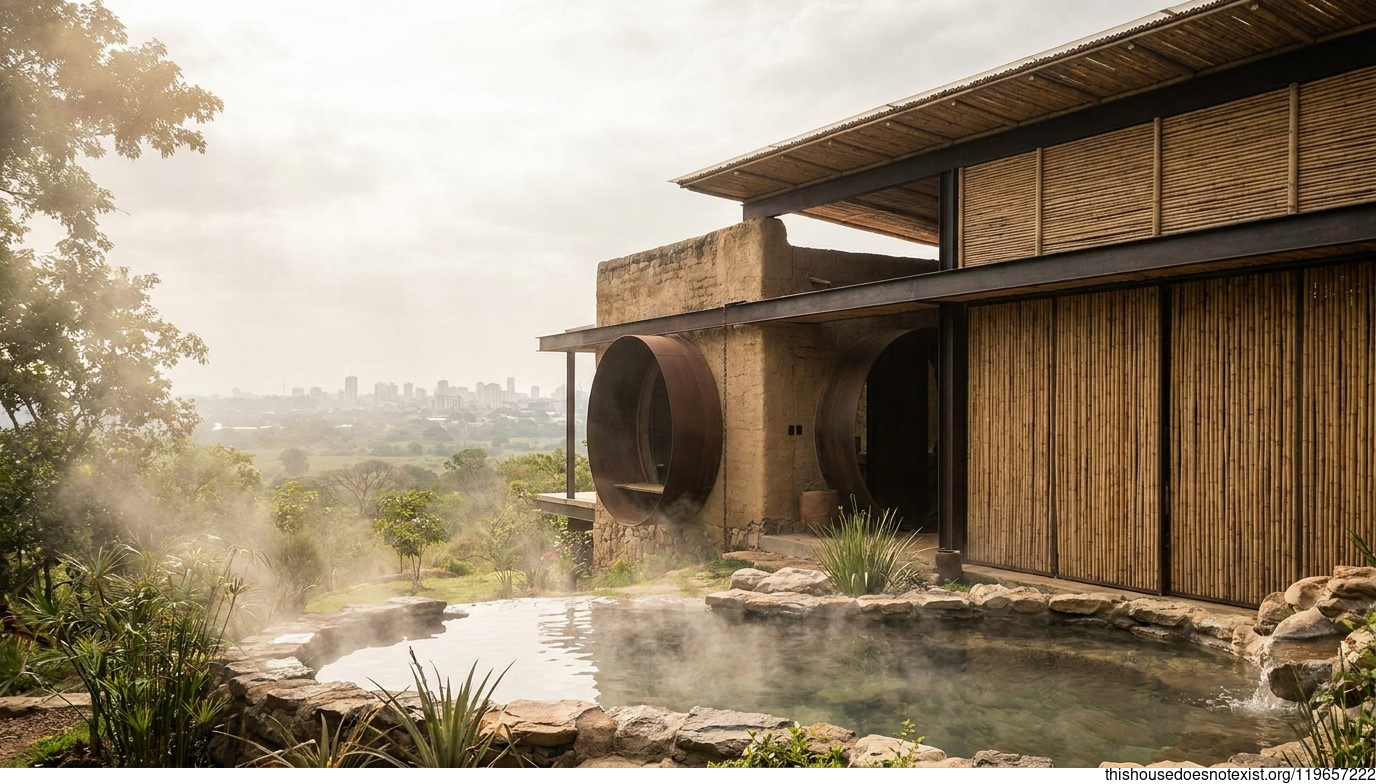 Corten Circular Home in Santa Cruz Springs