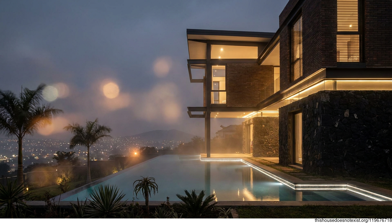Modern Eco-Steel House with Infinity Pool