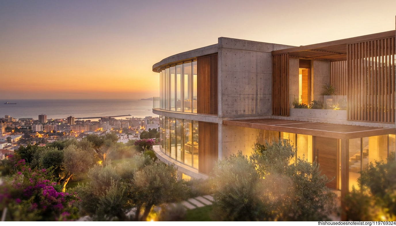 Curved Mediterranean Modernism