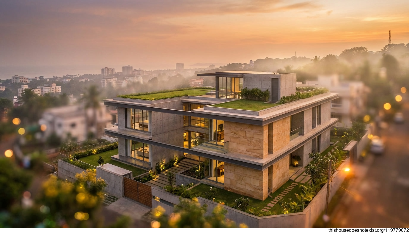 Polished Concrete Sunset House