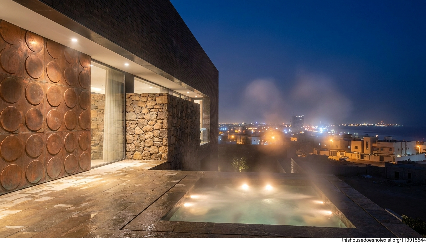 Minimalist Round House in Jeddah