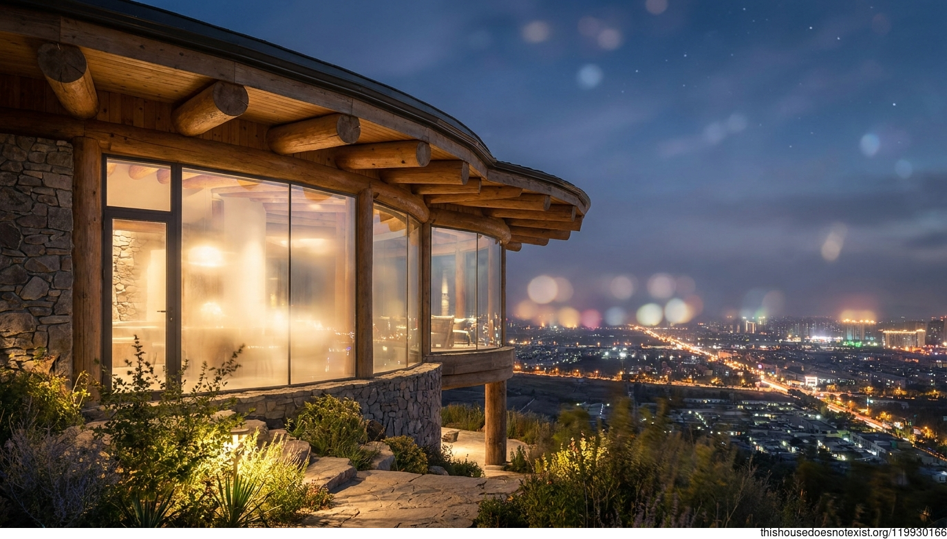 Yinchuan's Futuristic Round Night House