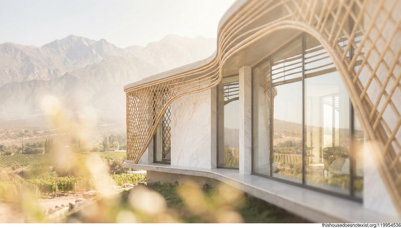Curved Bamboo Residence