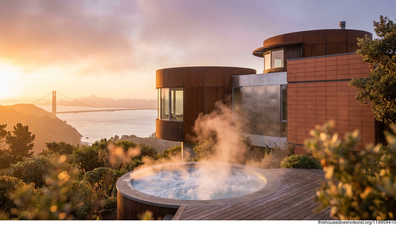 Circular Corten Sunrise Sanctuary