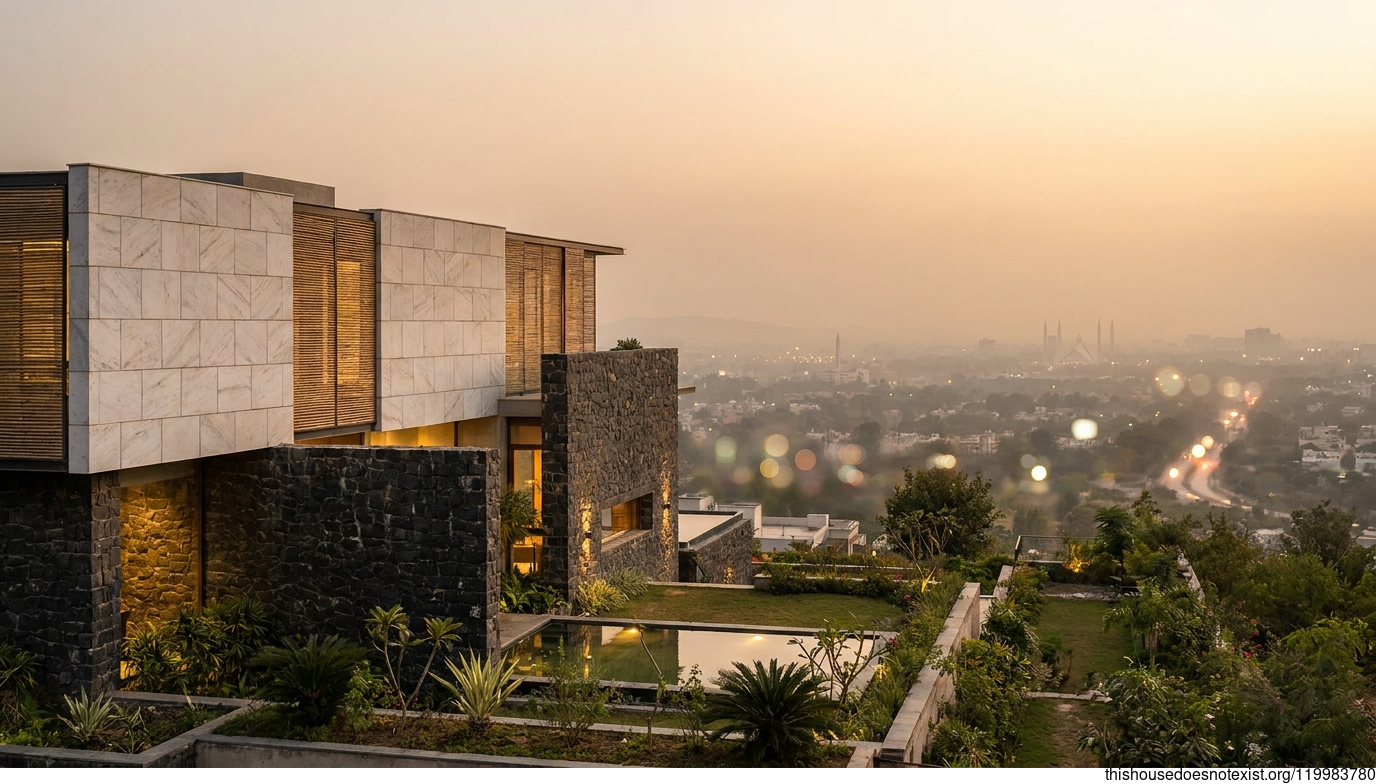 Modern Marble Residence in Islamabad