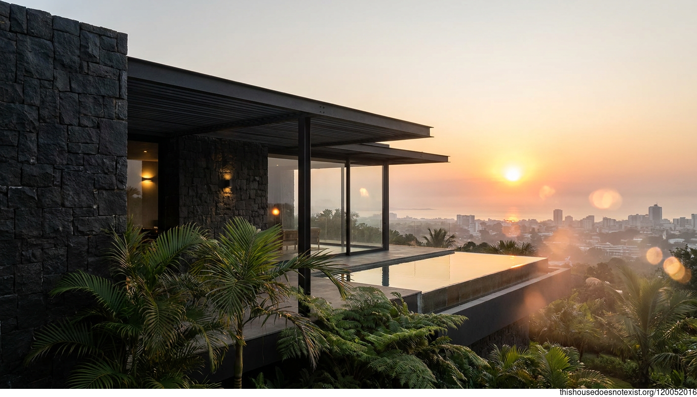 Black Stone Sunset
