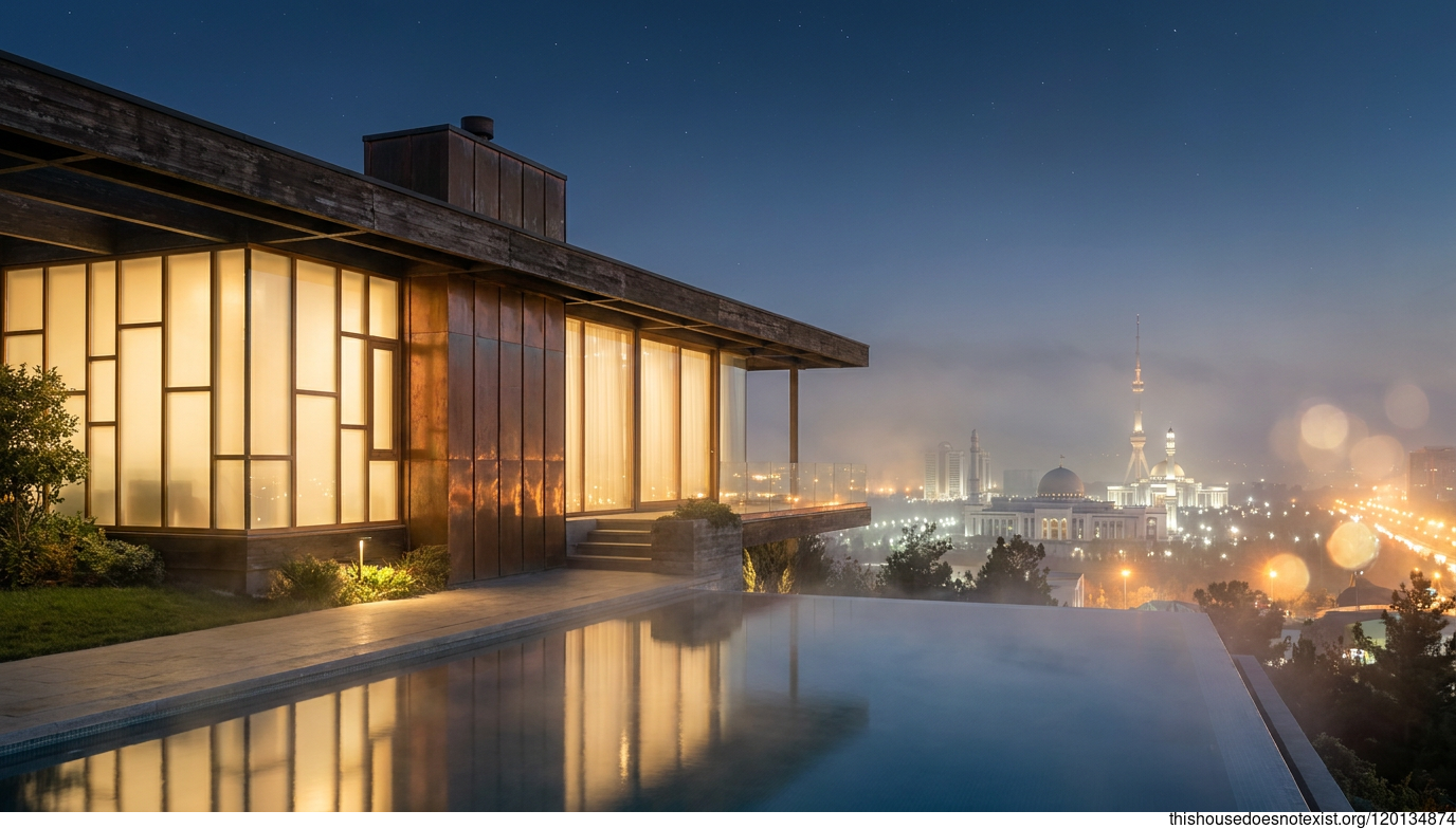 Copper, Glass, Infinity Pool
