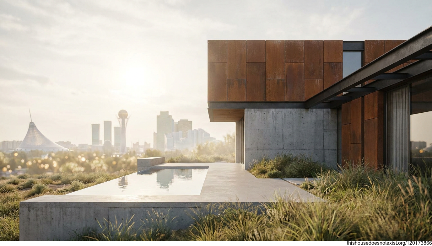 Corten Steel Eco Residence Astana