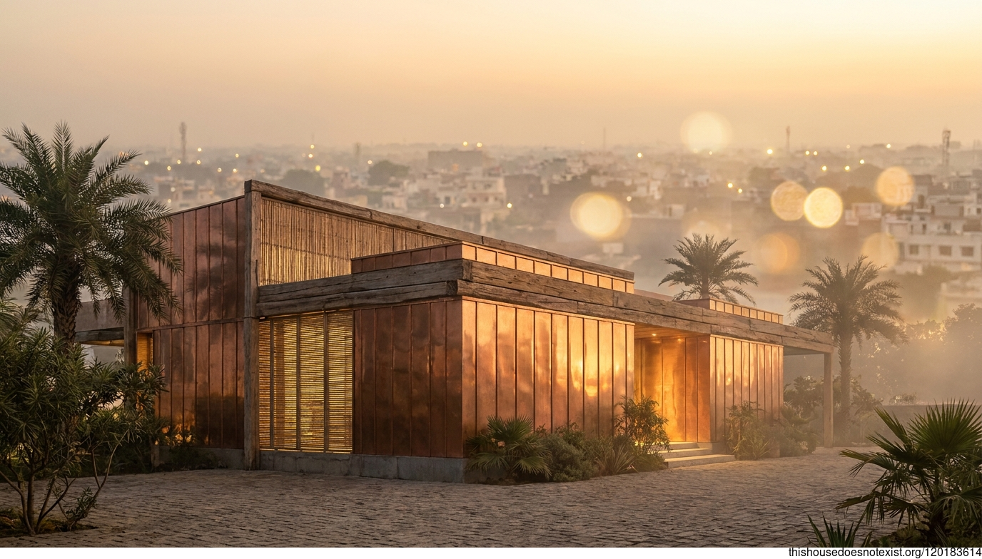 Mediterranean Minimalist Sunset Home
