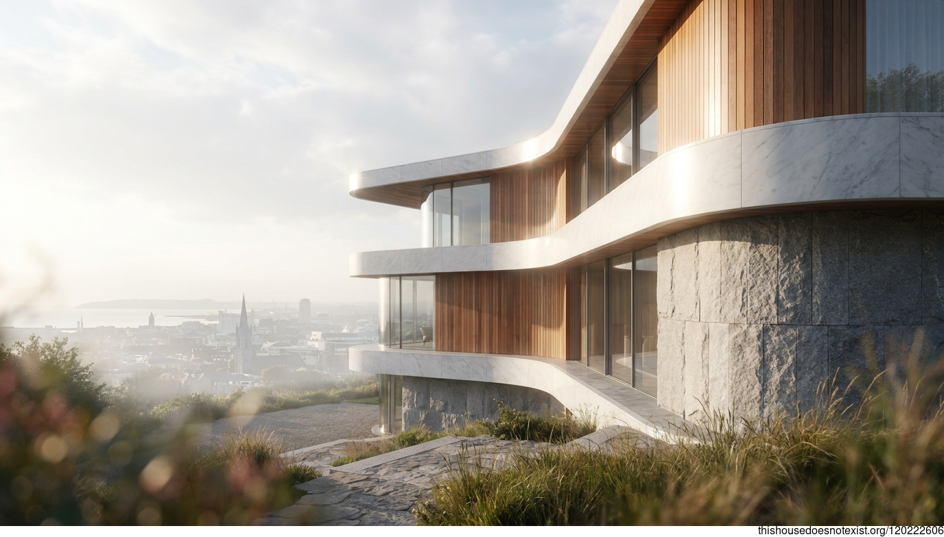 Polished Futuristic Cedar in Dublin Daylight