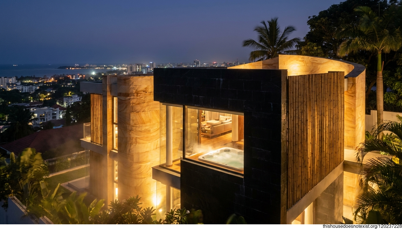 Dar es Salaam Curved Sandstone Nocturne