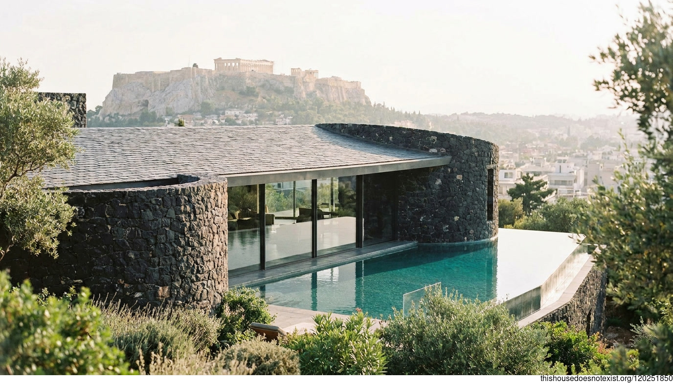 Black Stone Mid-Century Modern