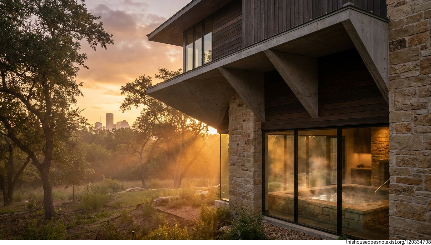 Sunset Concrete Elegance