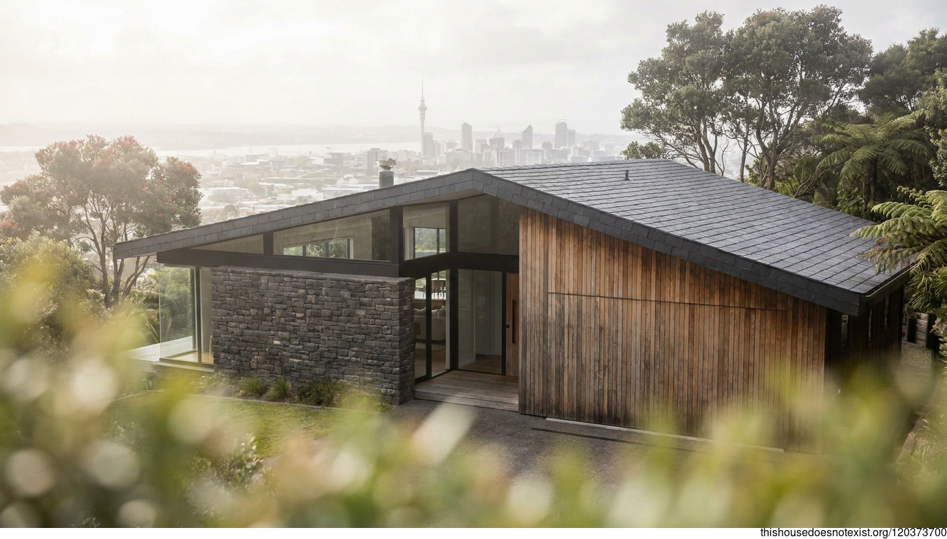 Mid-Century Stone in Auckland Light