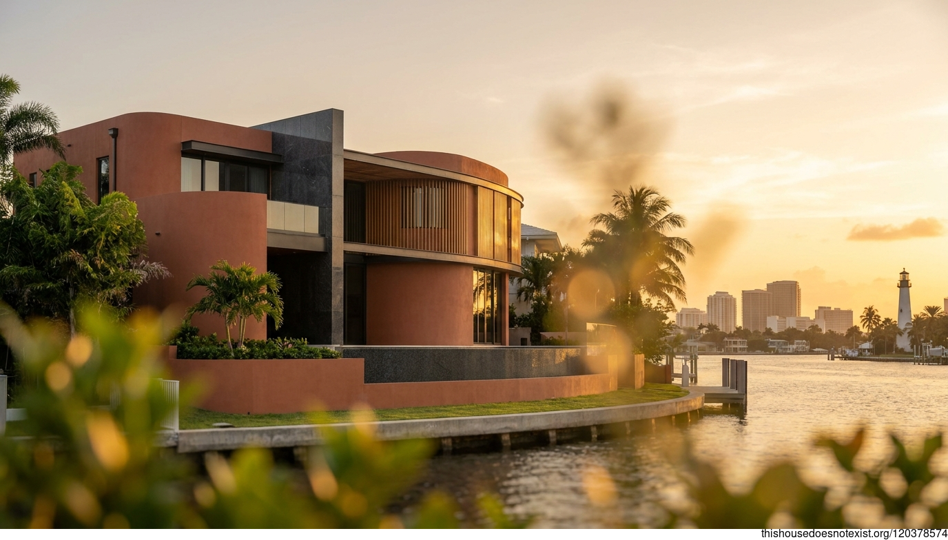 Curved Terracotta Fort Lauderdale Modern