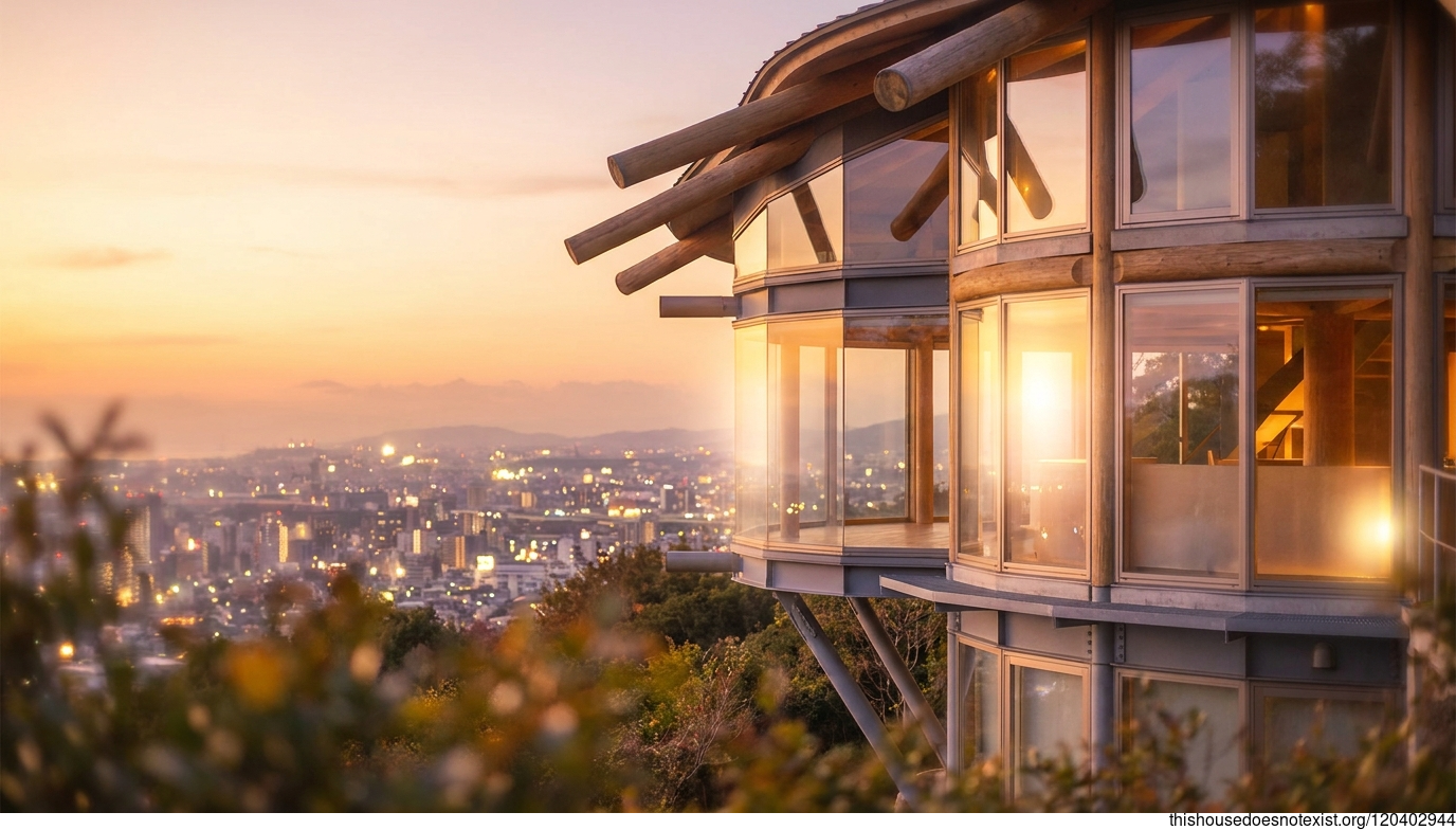Timber, Glass, Steel Sunset