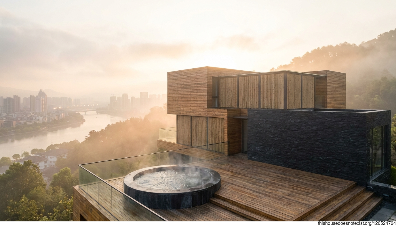 Futuristic Cedar Retreat