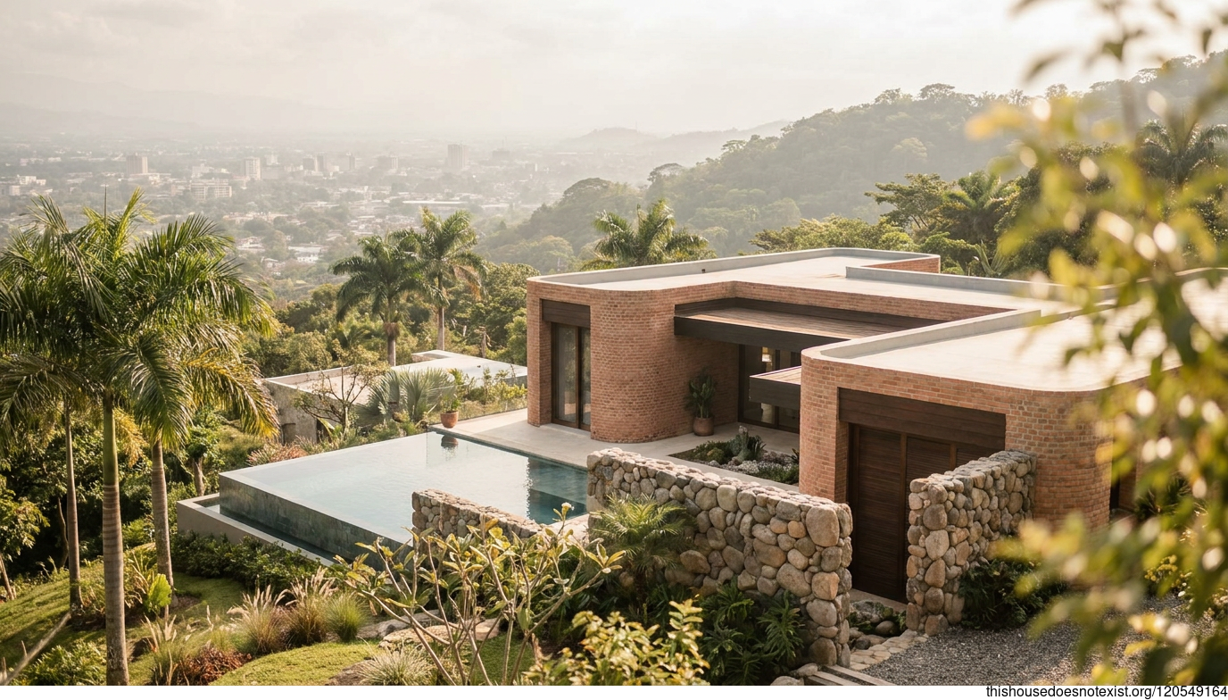 Minimalist Terracotta Villa in San Pedro Sula