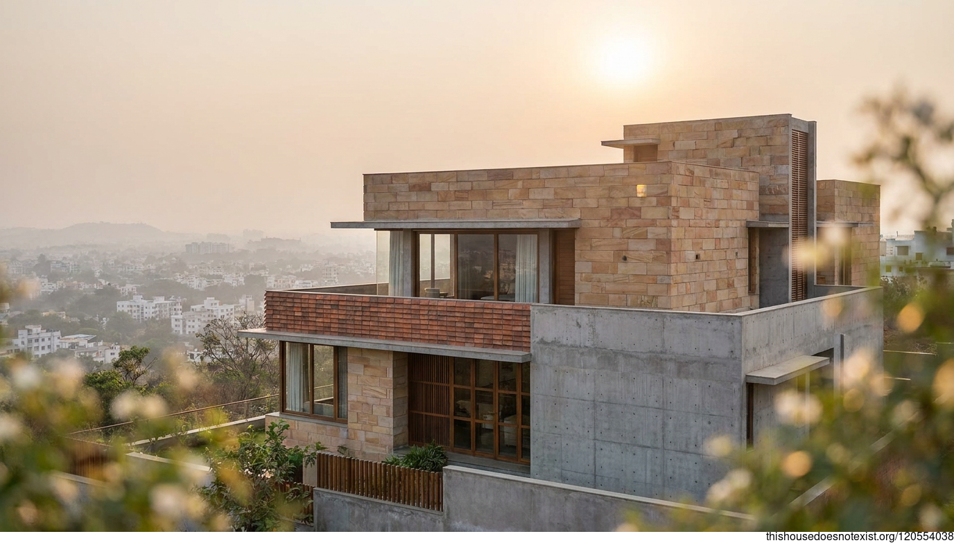 Sandstone Modern Ranchi Residence