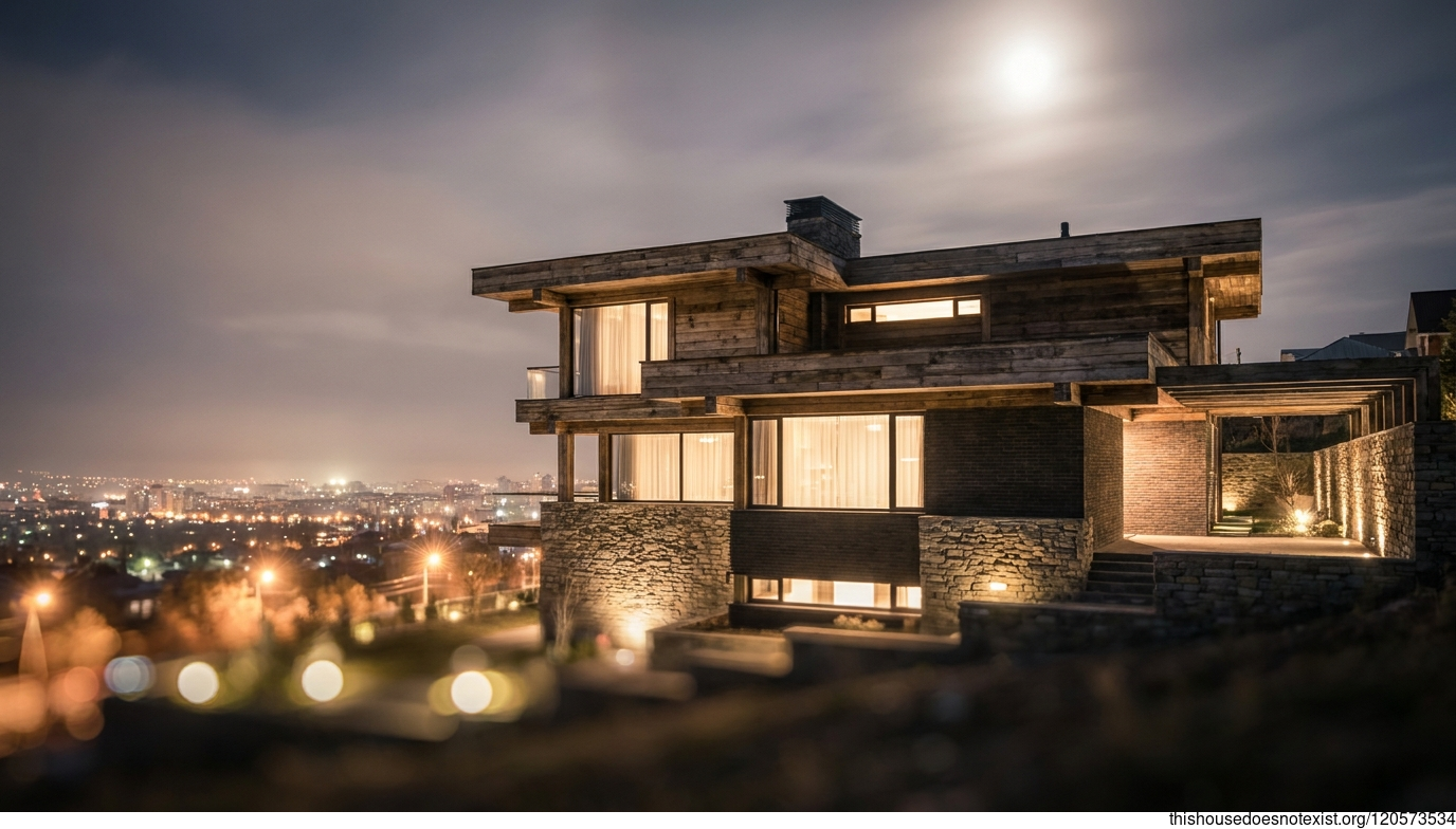Modern Night House in Bishkek