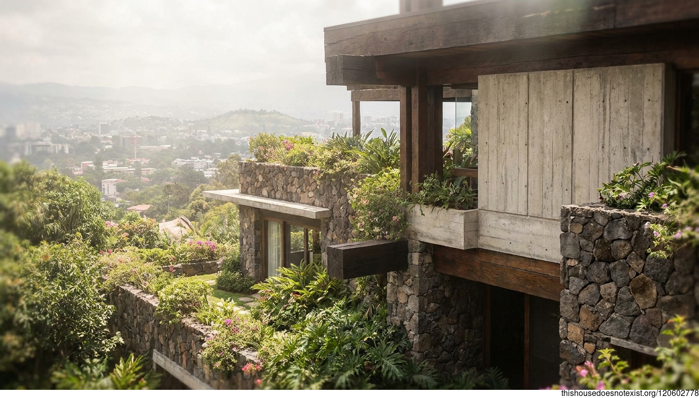 Tropical Maximalist Guatemala Concrete House