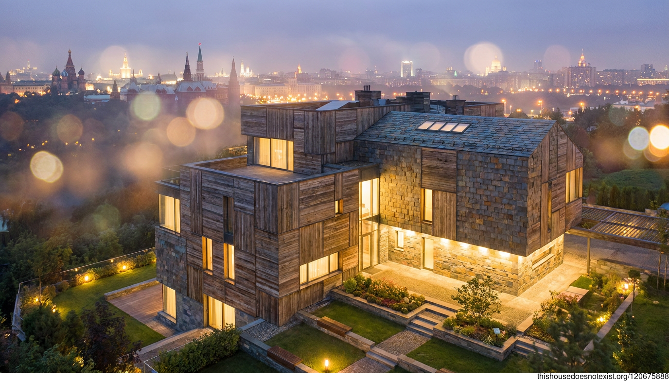Modern Maximalist Moscow Night Home