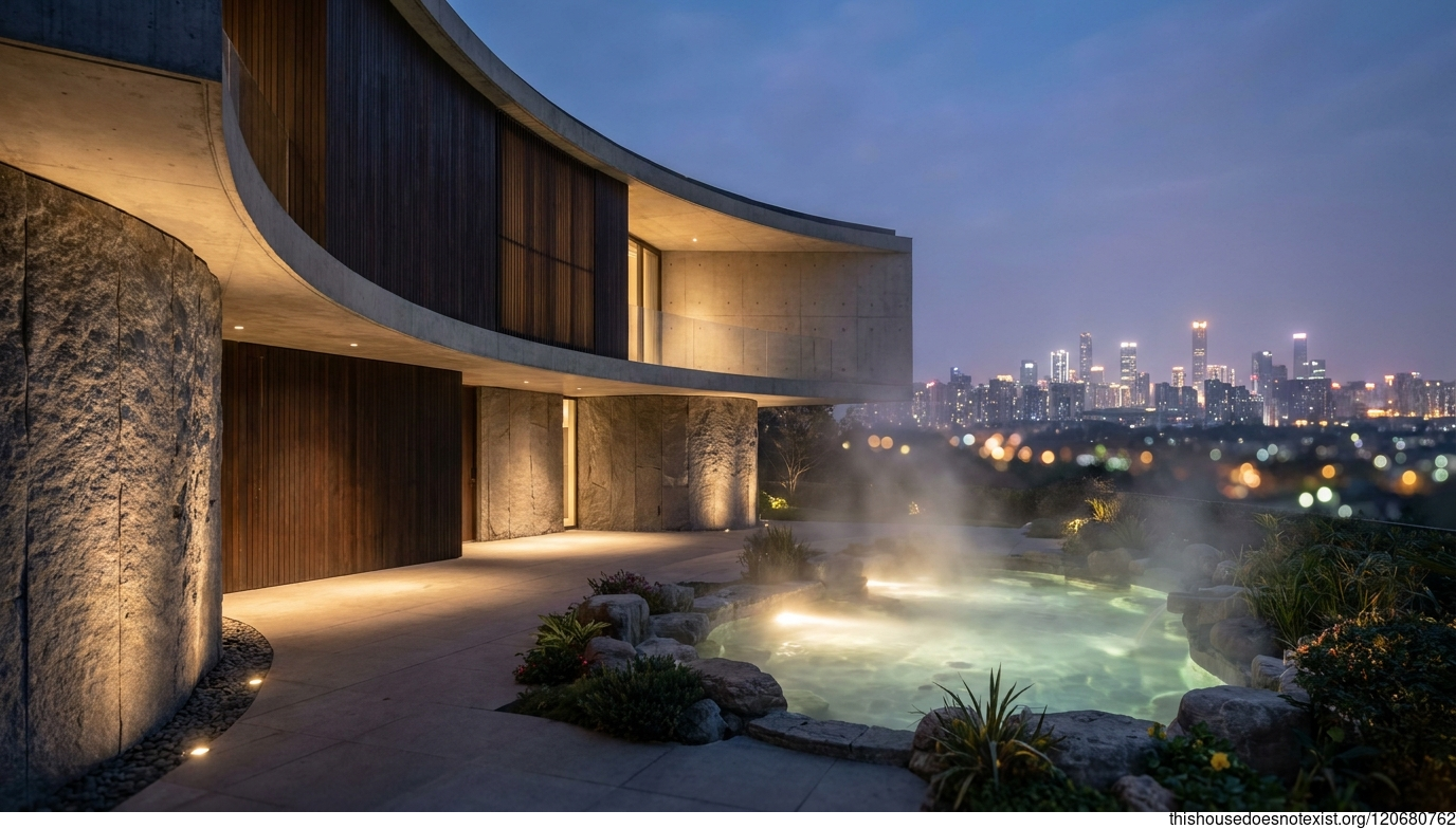 Curved Granite and Hot Springs