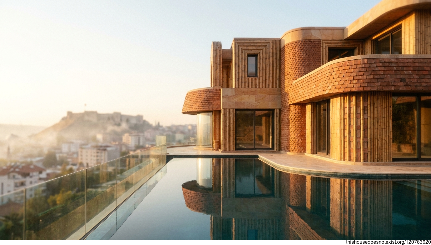 Rectangular Bamboo Pool Retreat
