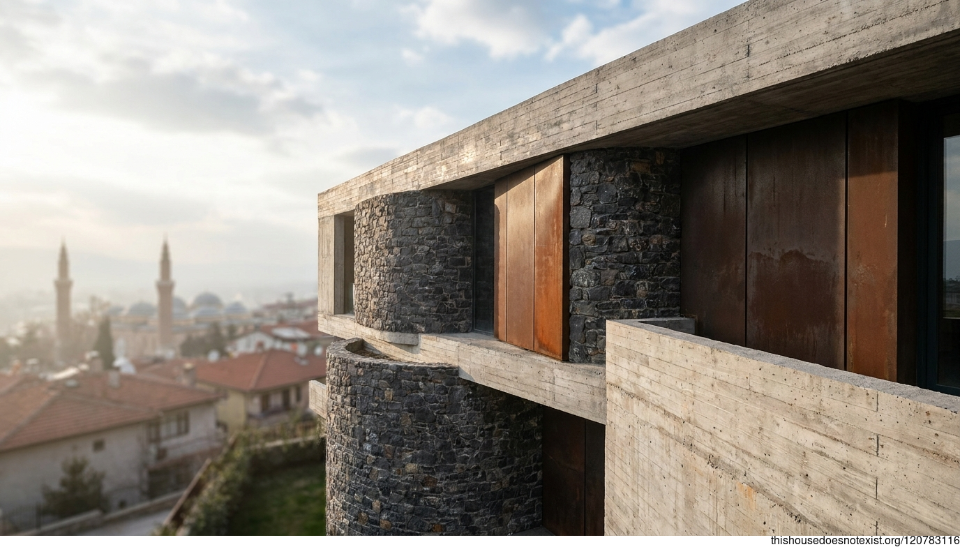 Curved Concrete & Corten
