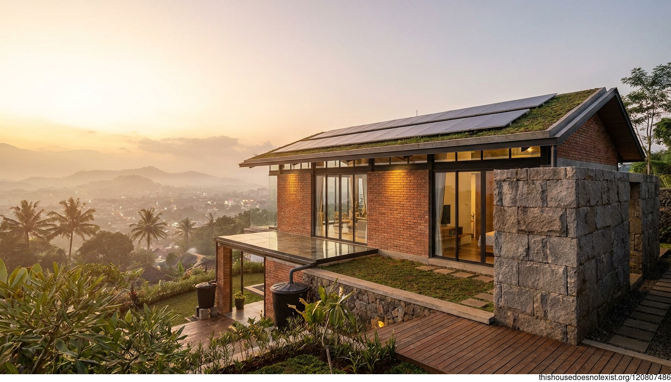 Sunset Brick Elegance in Malang, Indonesia