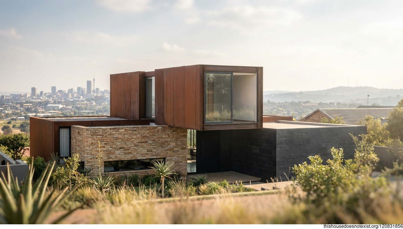 Modern Johannesburg Minimalist Steel Home