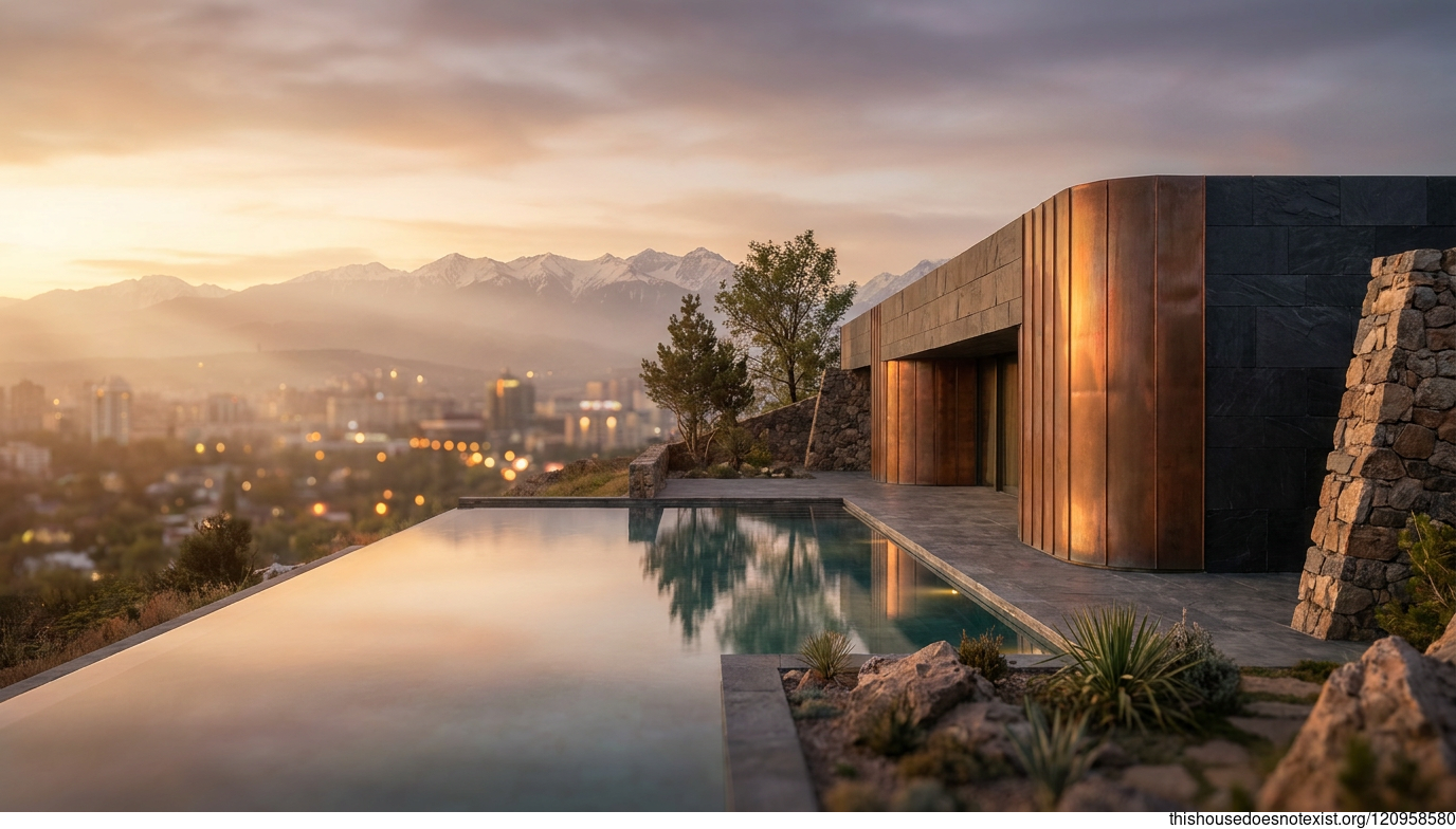 Modern Eco Copper Curve in Almaty