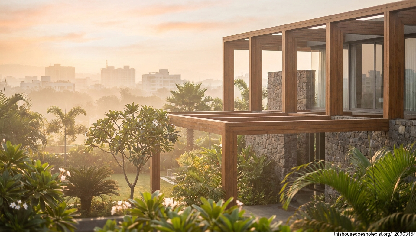 Pune’s Stone and Cedar Frame