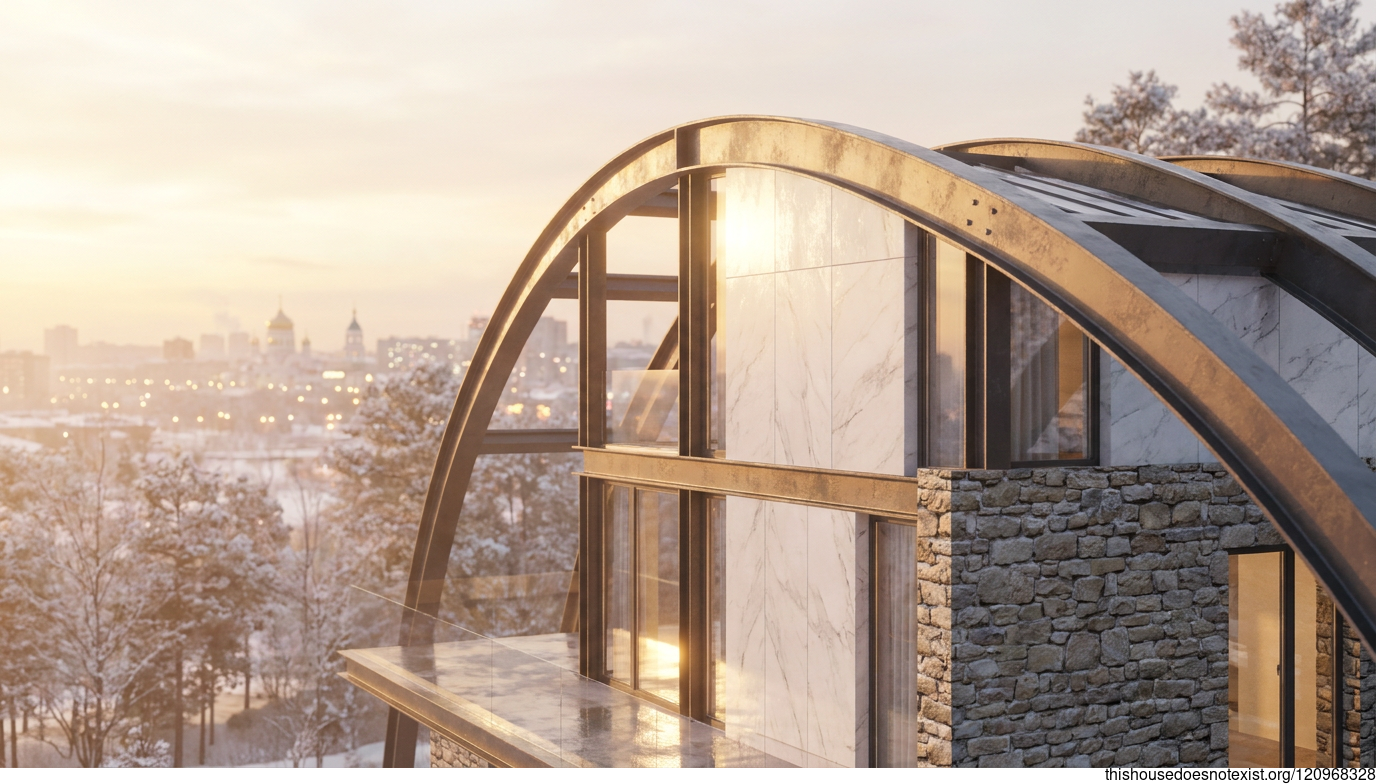 Novosibirsk Sunset Marble