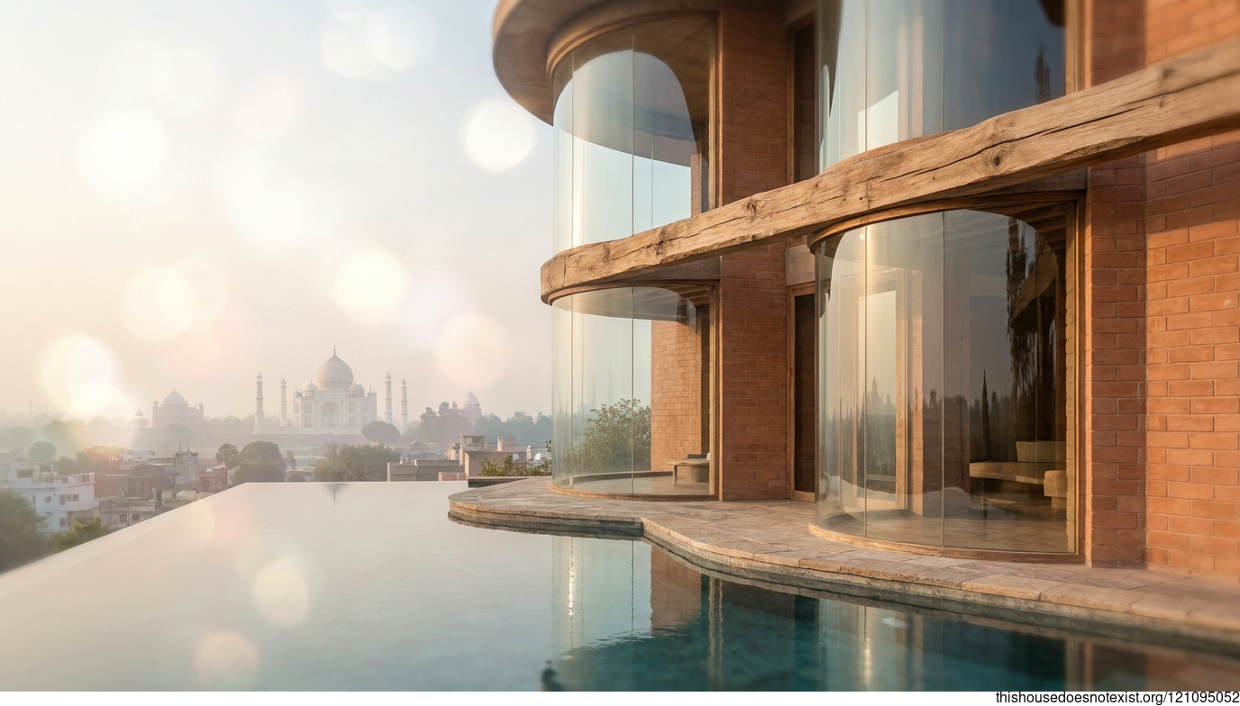 Eco-Modern Terrace Retreat, Agra