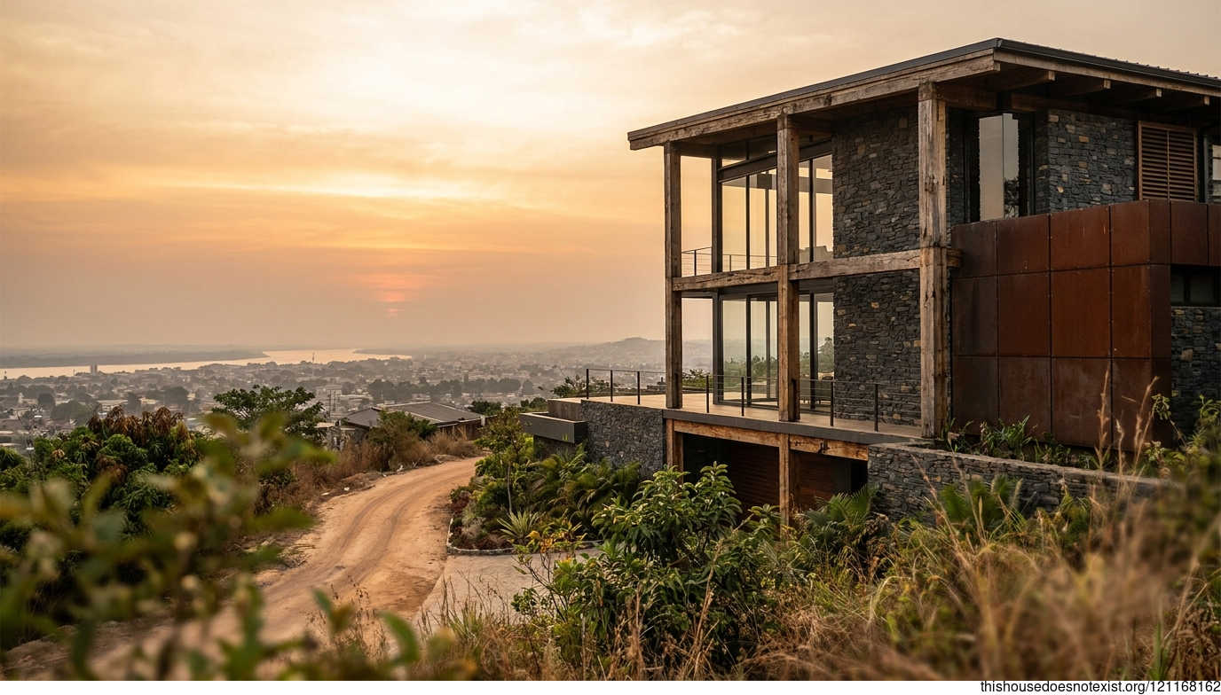 Industrial Sunset Residence in Brazzaville