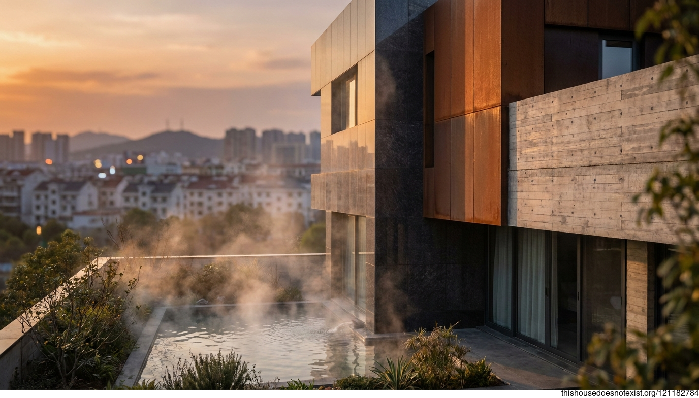 Modern Hefei Sunset Granite House