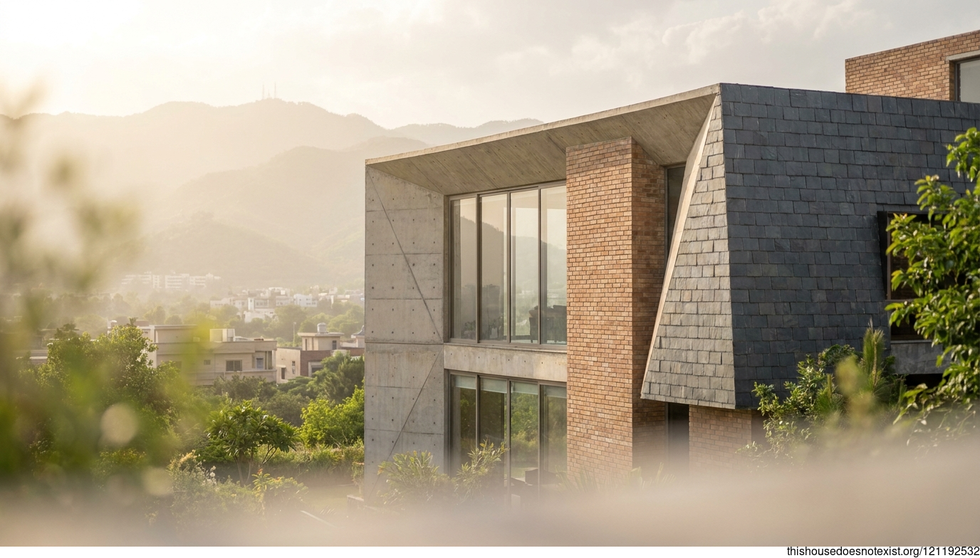 Eco-Concrete Triangle Islamabad Home