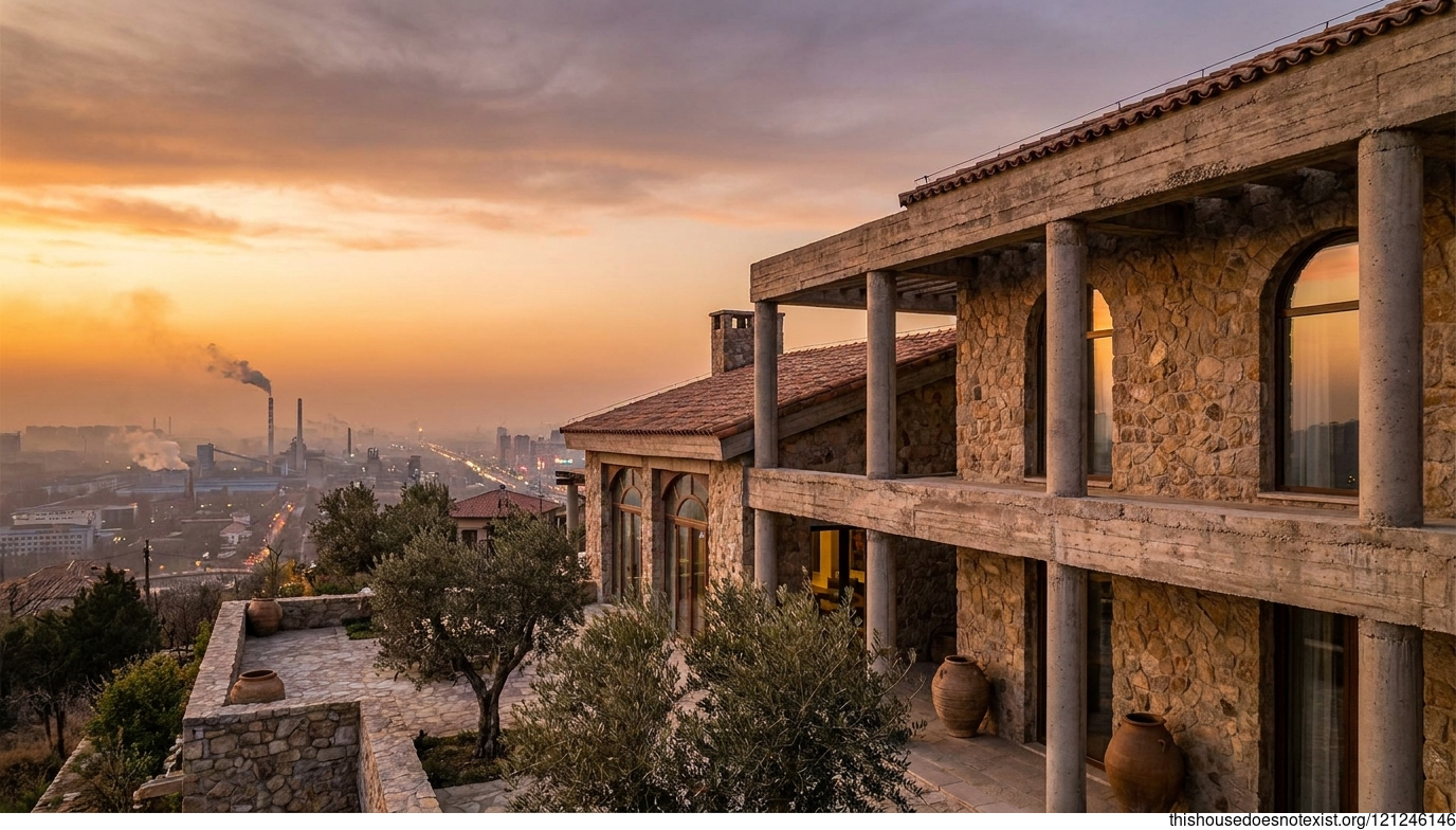 Tangshan Mediterranean Concrete Sunset Circle