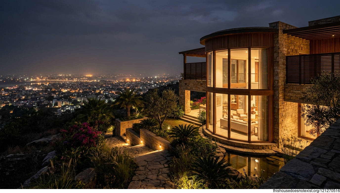 Modern Mediterranean Nightscape in Patna