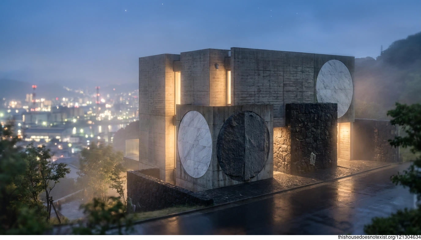 Brutalist Circular Night