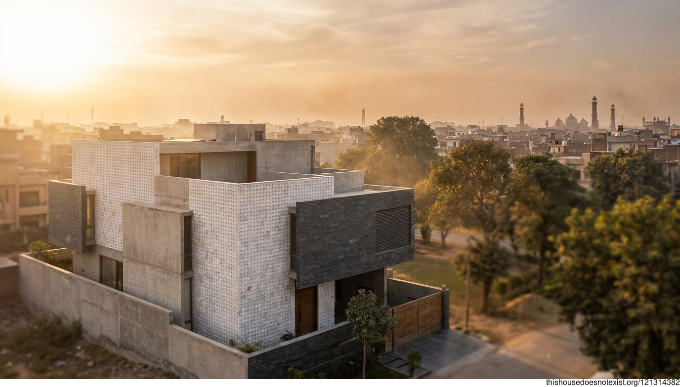 Modern Marble Sunset in Lahore